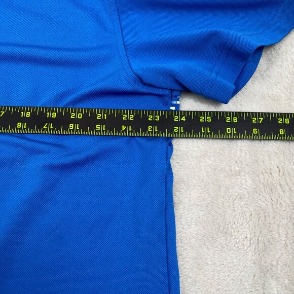 Izod Golf Mens Polo Shirt XL Blue With Patterned Design - Picture 4 of 8
